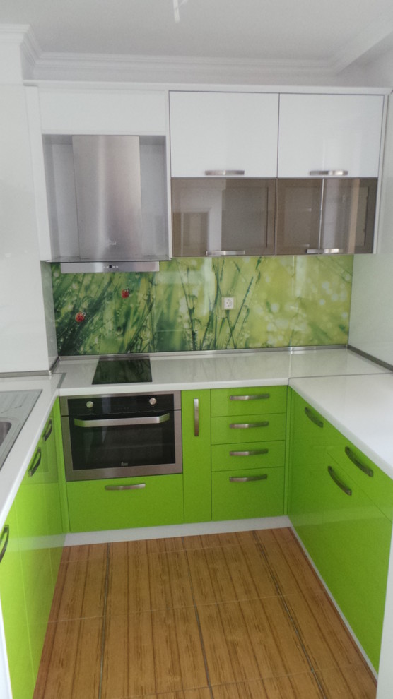 This is an example of a small contemporary kitchen in Other.