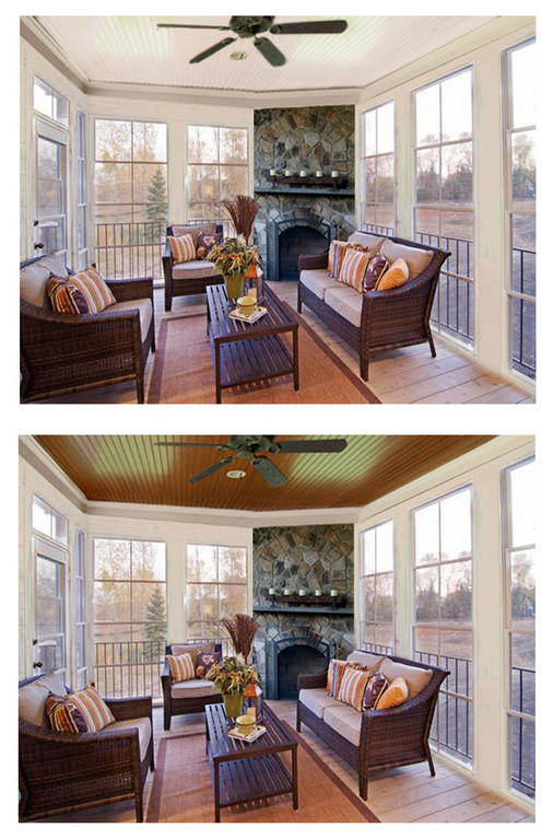 Interior design of 3 season porch