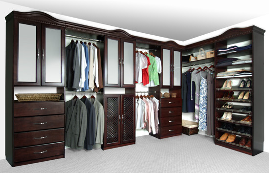 This is an example of a contemporary storage and wardrobe in Los Angeles.