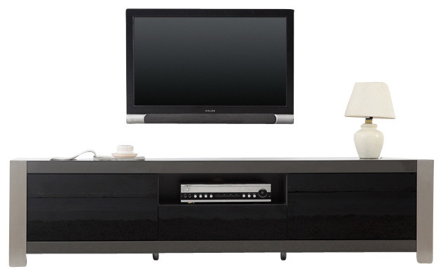 Devore Tv Stand Contemporary Entertainment Centers And Stands Devore Tv Stand High Gloss Gray Stainless Steel