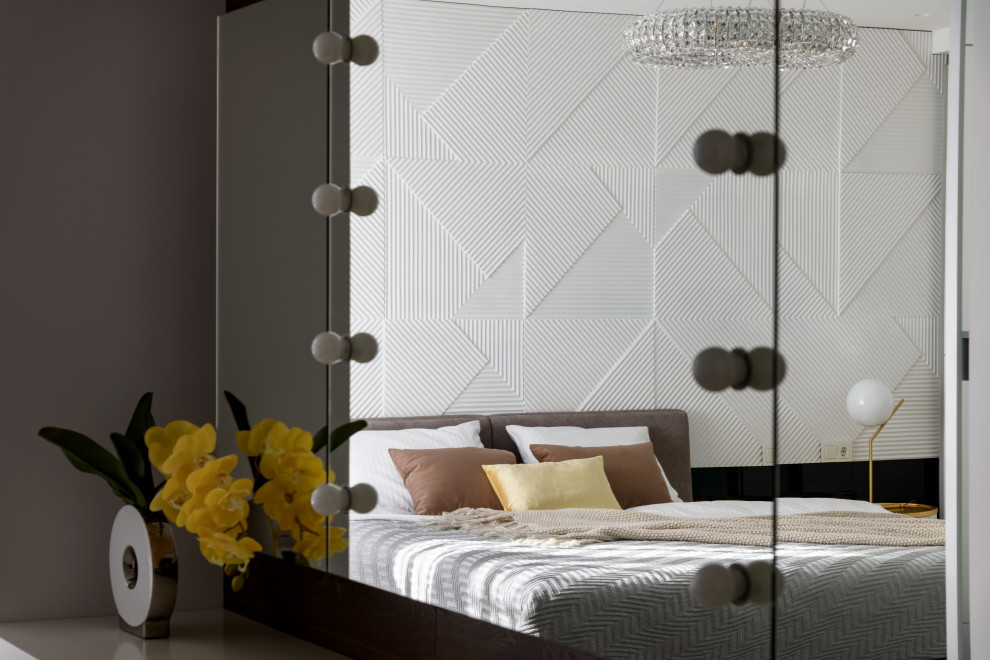 Стильная черно-белая квартира в Новосибирске