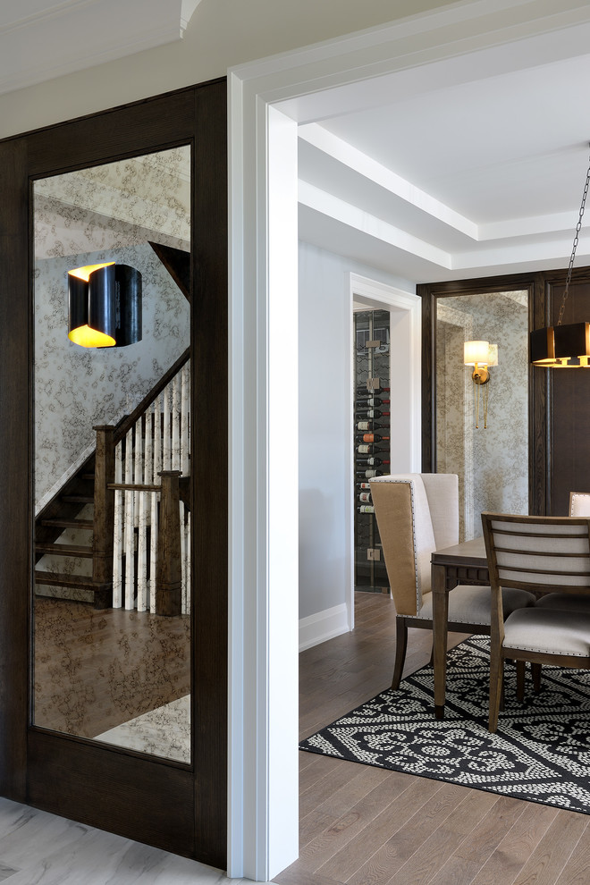 Dining room - transitional dining room idea