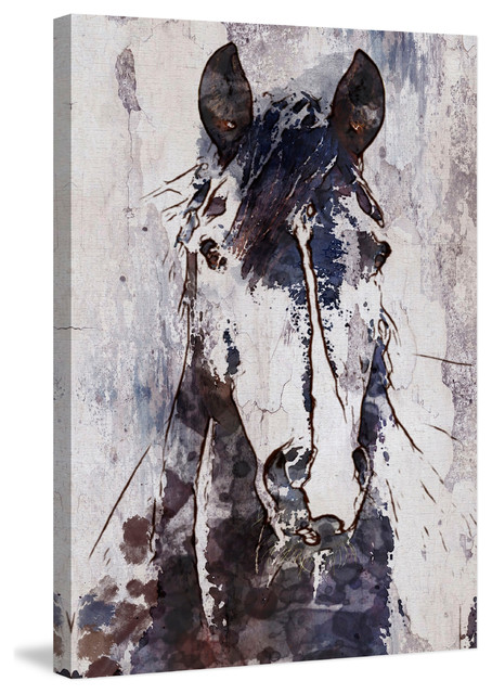 Marmont Hill, "Mustang Horse" by Irena Orlov Painting on Wrapped Canvas, 30x45