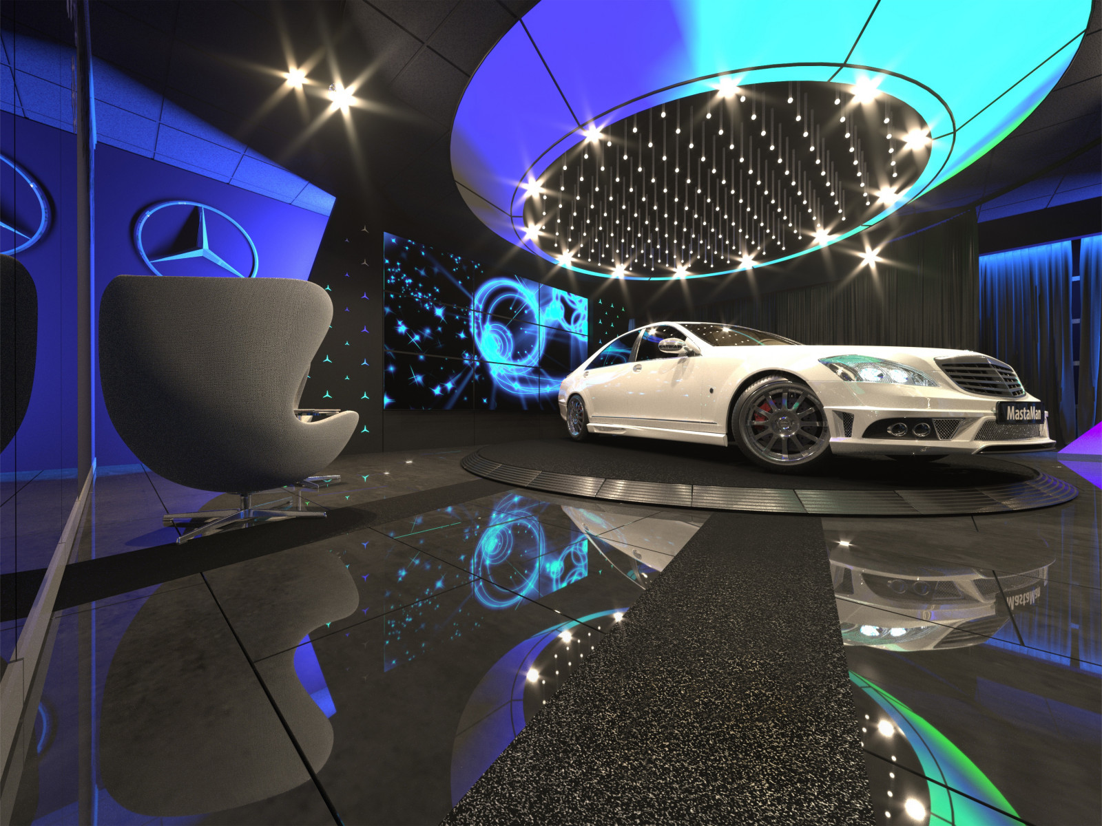 Зона выдачи авто для автосалона " MERCEDES-BENZ", Новосибирск