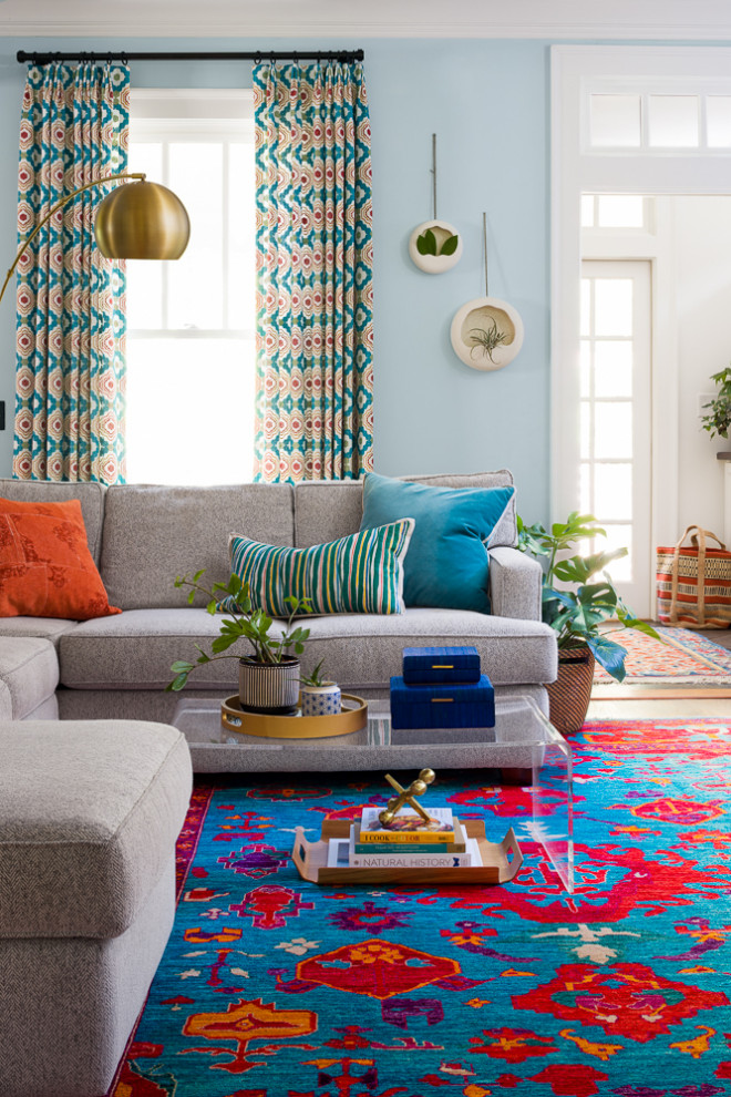 Inspiration for an eclectic living room in Atlanta.