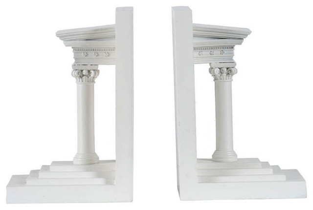 Roman Column Bookends Pair