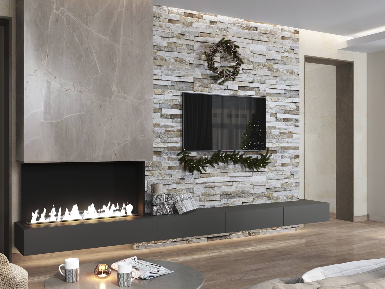 Проект кухни-гостиной "FANNIPOL"