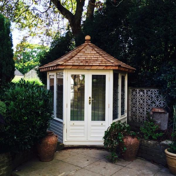 This is an example of a small contemporary detached garden shed in Wiltshire.