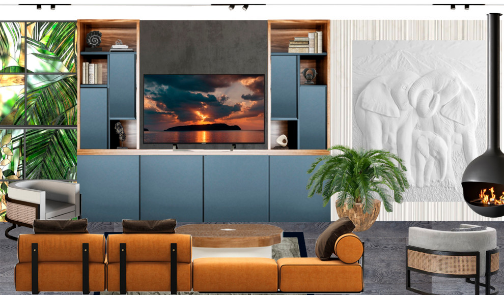 Коллаж гостиной