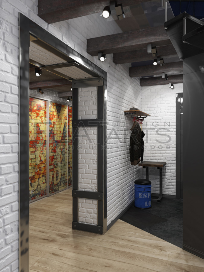 Дизайн двухуровневой квартиры 134 кв.м. в стиле лофт