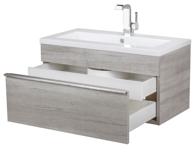 Trough Collection 30 Wall Mount Modern Bathroom Vanity Modern Bathroom Vanities And Sink Consoles By Parma Home