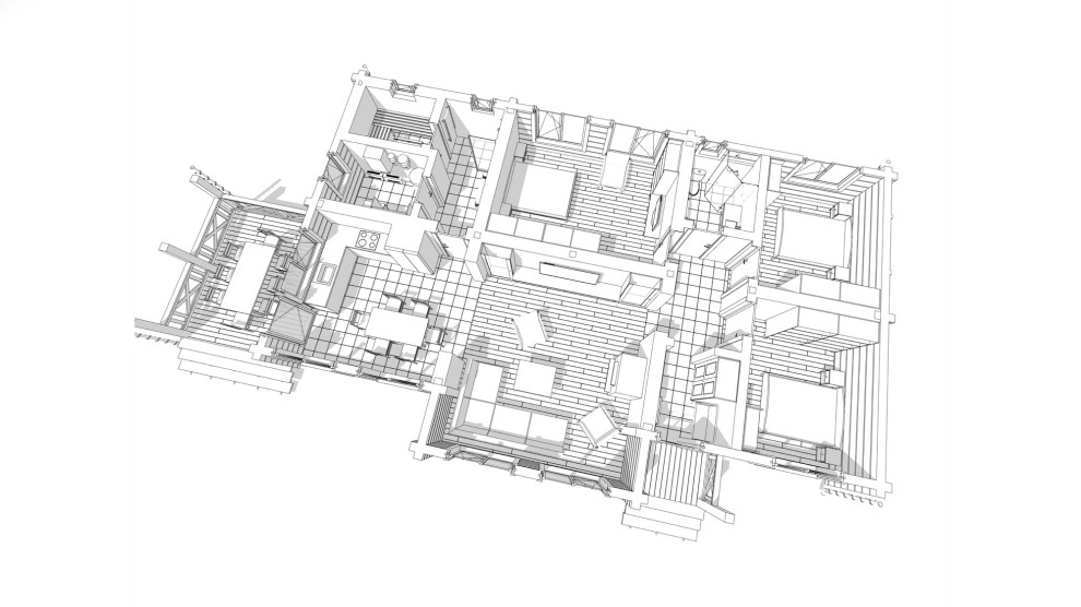 Дом из клееного бруса по проекту ПИТЕР