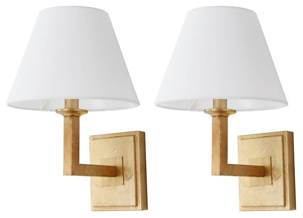 Pauline Wall Sconce in Gold - Set of 2