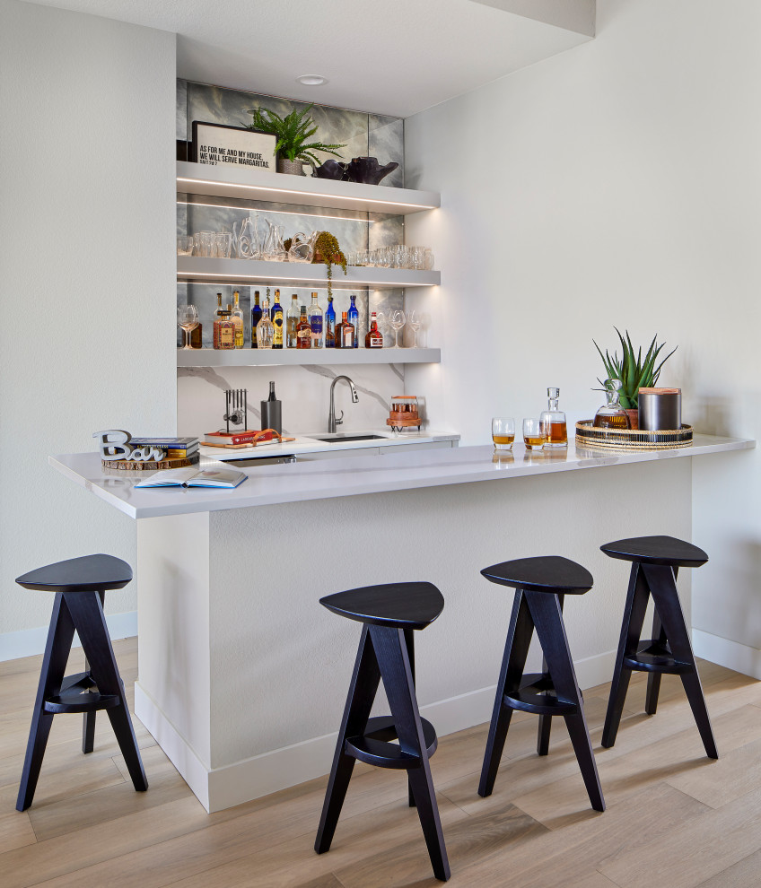 Castle Pines Contemporary - Transitional - Home Bar - Denver - by ...