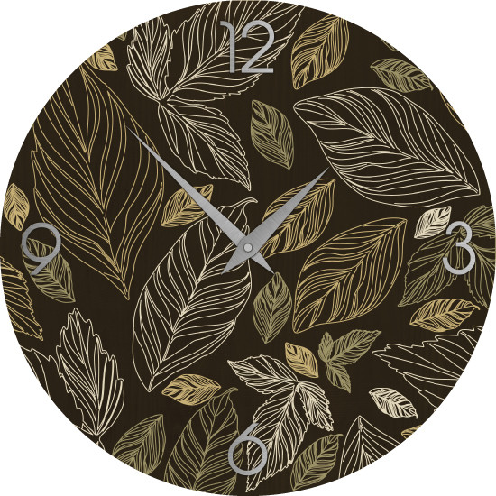 Nature Leaves Clock Tropical Wall Clocks by LIGNIS Artisticamente