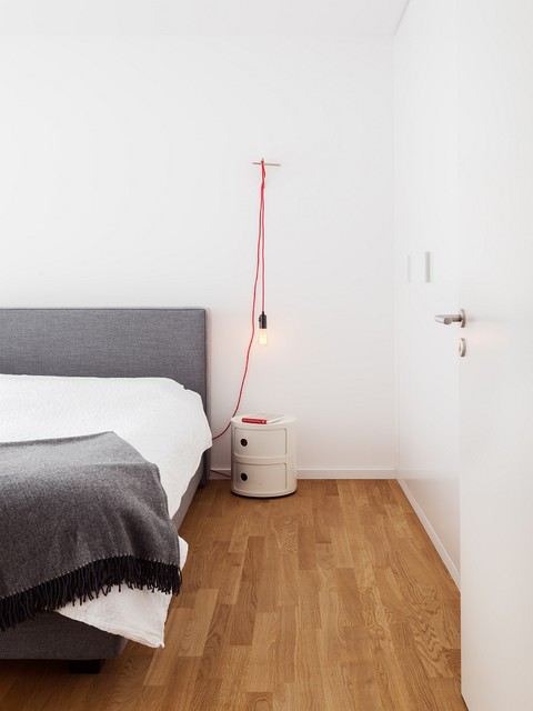 Innenausbau einer Wohnung bei Frankfurt am Main scandinavo-camera-da-letto