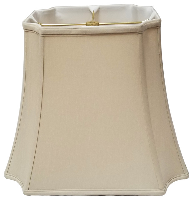 Royal Designs Rectangle Inverted Cut Corners Lamp Shade, 17x17x13