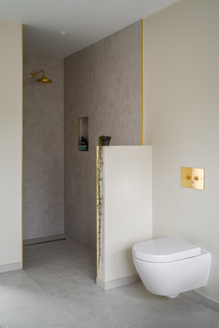 Country New Build Contemporary Bathroom London By