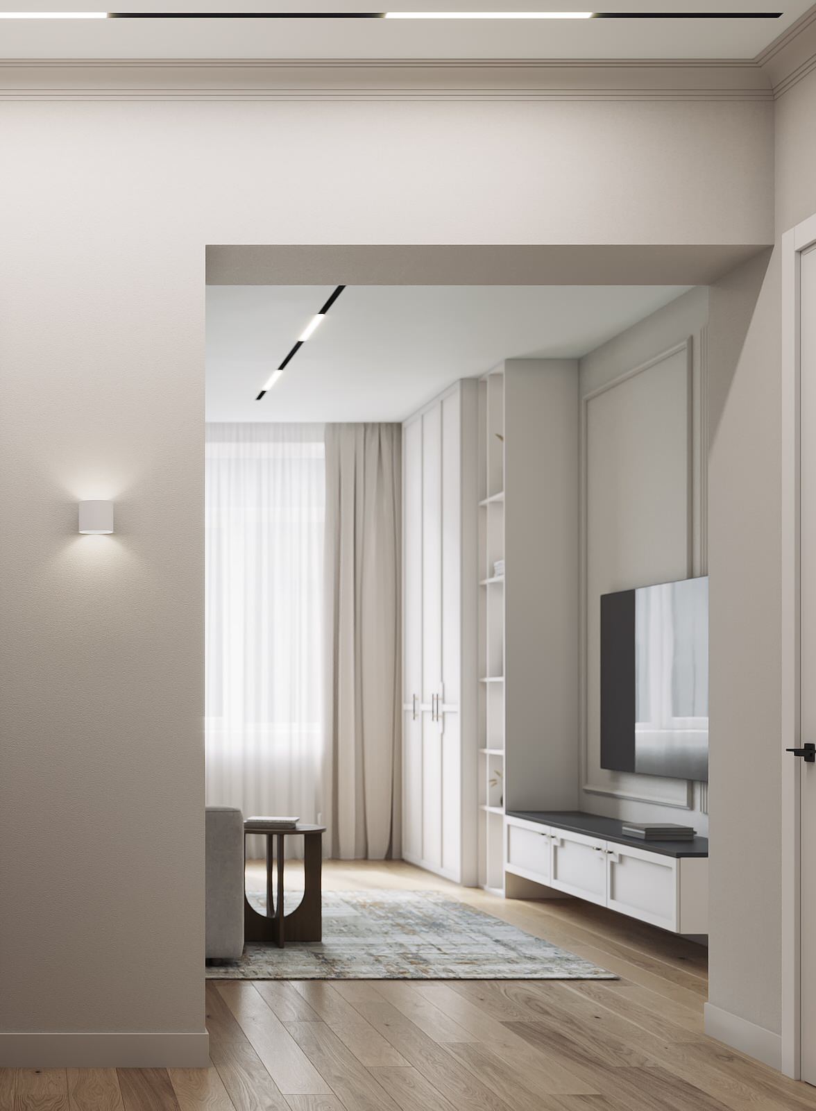 Дизайн-проект 3-х комнатной квартиры в Москве, 65 кв.м