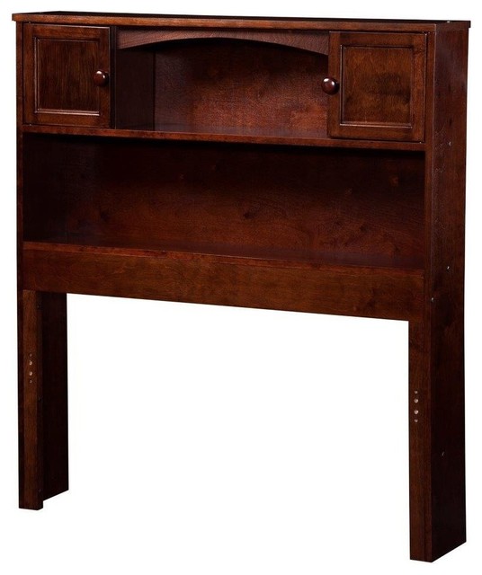 Atlantic Furniture R185824 Newport Twin Bookcase Headboard Antique