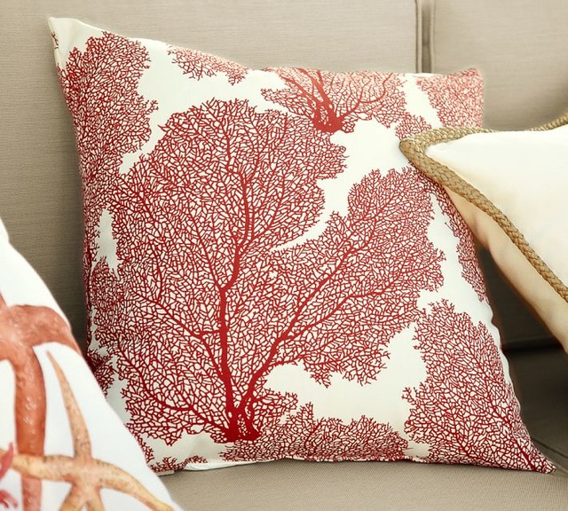 Fan Coral Outdoor Pillow