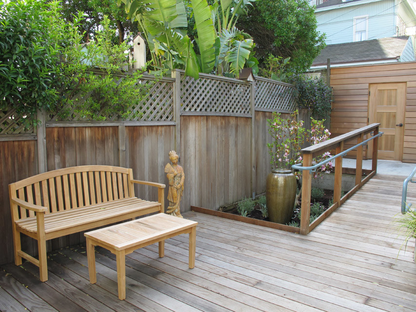 This is an example of an asian patio in San Francisco.