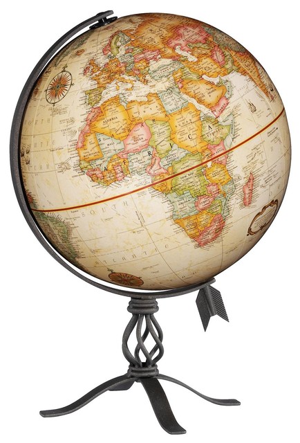 Macinnes 12 Antique Desk Globe Traditional World Globes By Macinnes 12 Antique Desk Globe
