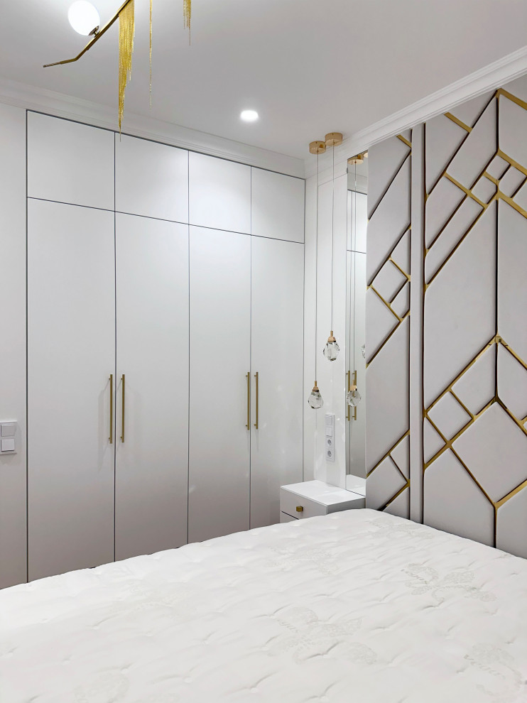 Золотой цвет в спальне