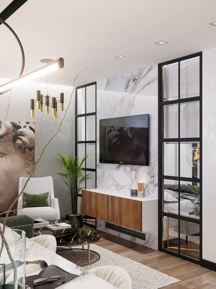 Дизайн проект квартиры 56 м2, Skyline, Казань, 2021г.