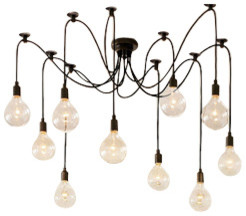 Artistic Chandeliers with 10-Light Bulbs Design