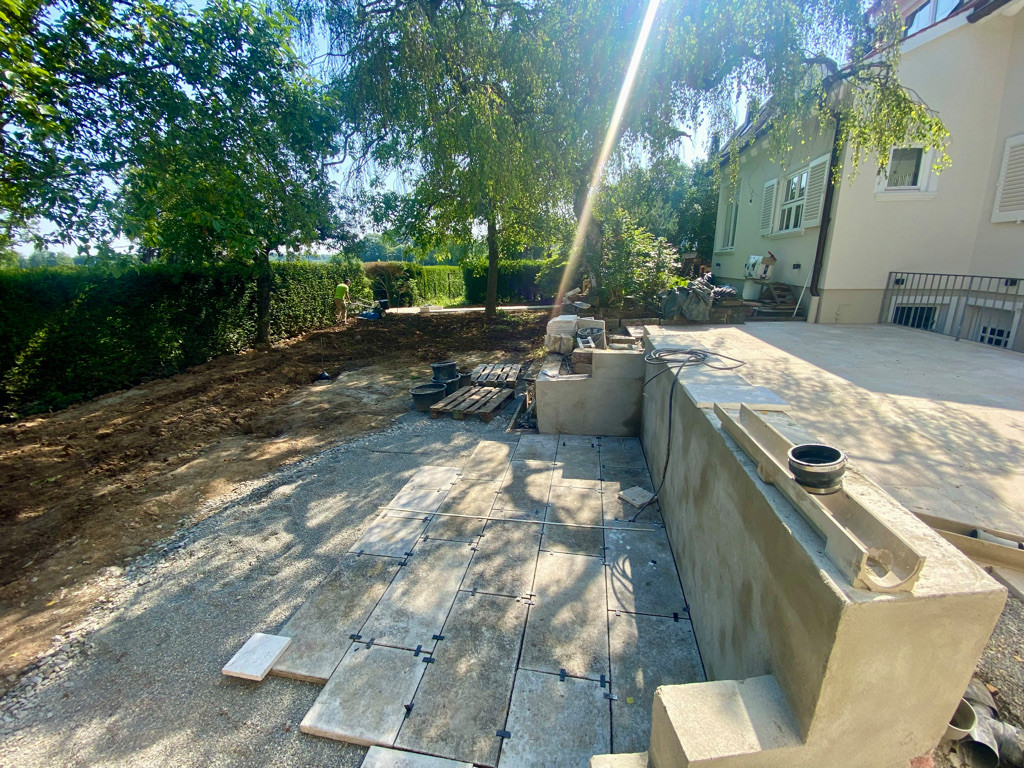 Gesamte Gartenanlage
