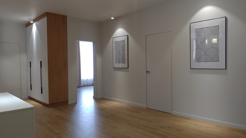 Частный дом в Нижней Гостагайке в светлом минималистичном стиле