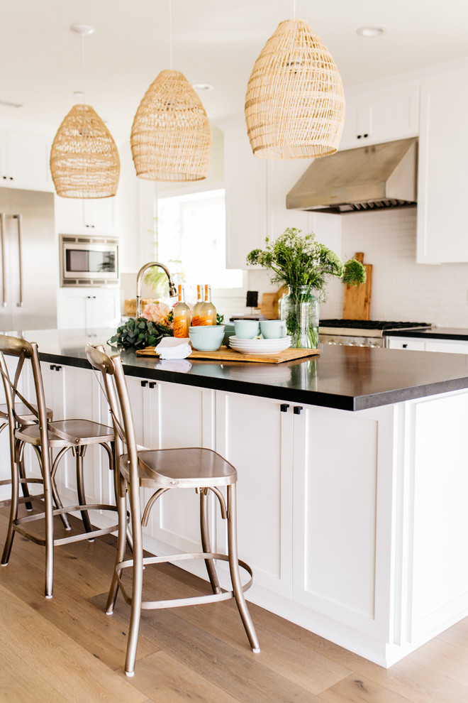 Example of a trendy kitchen design in San Diego