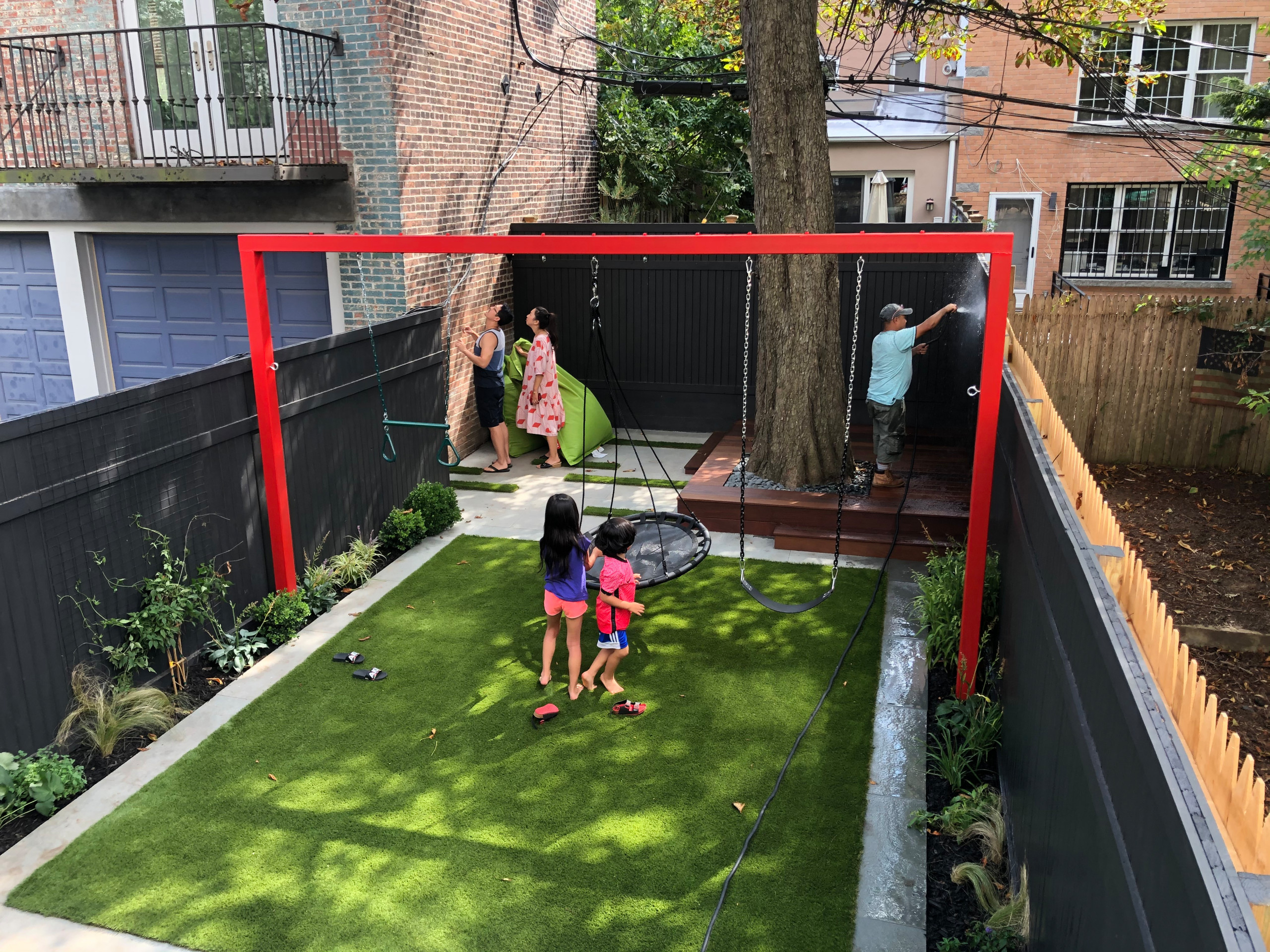 Kids Garden in a Shady  Backyard