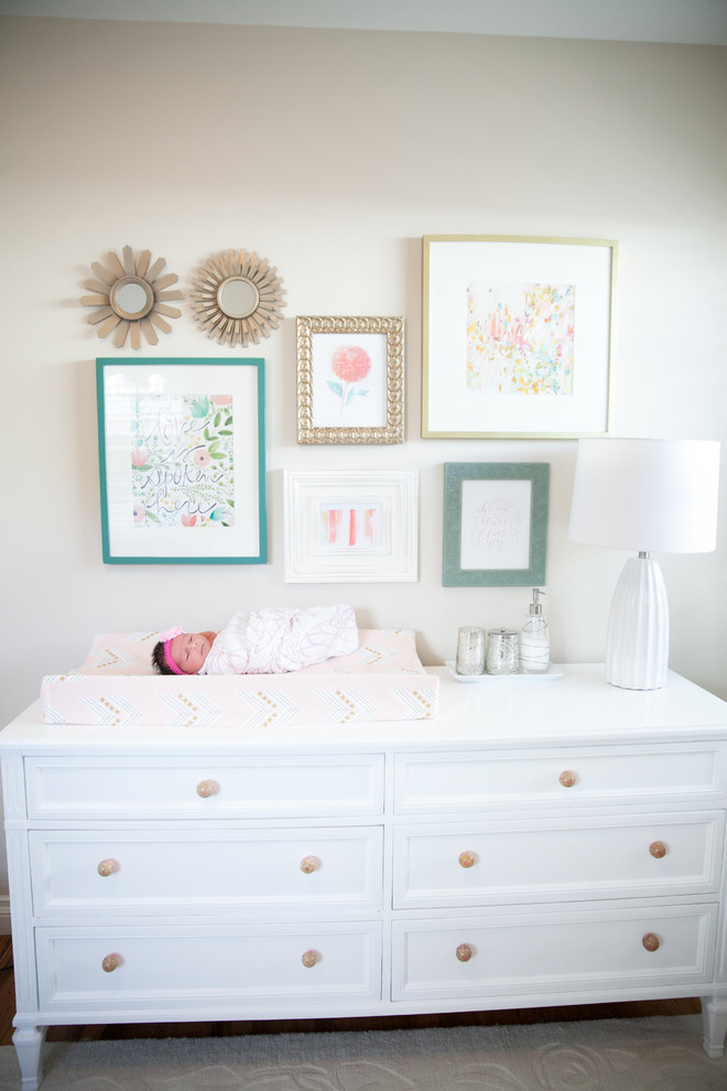 Inspiration for a mid-sized transitional nursery in Orange County.