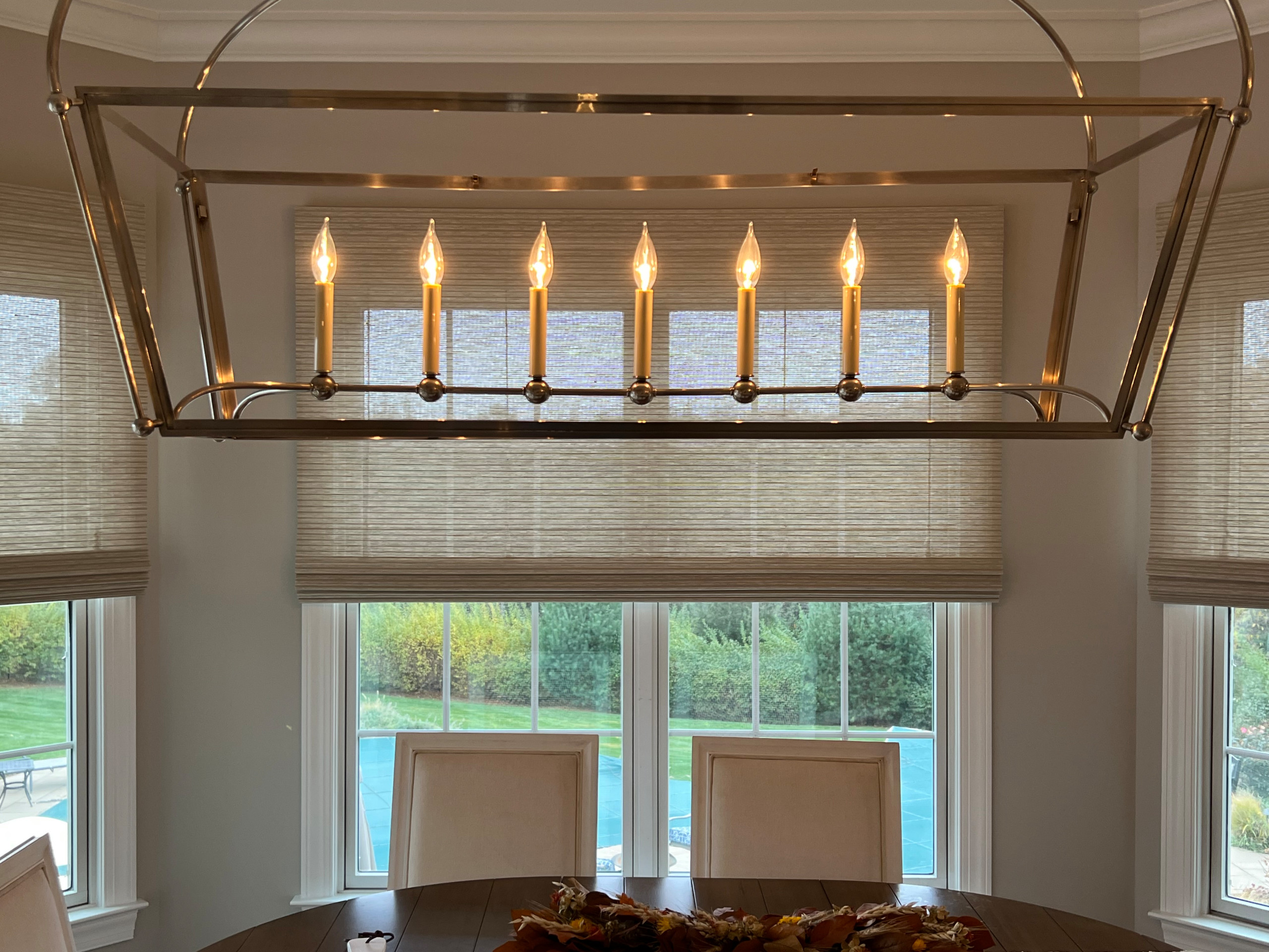 Farm House Kitchen Woven Shades