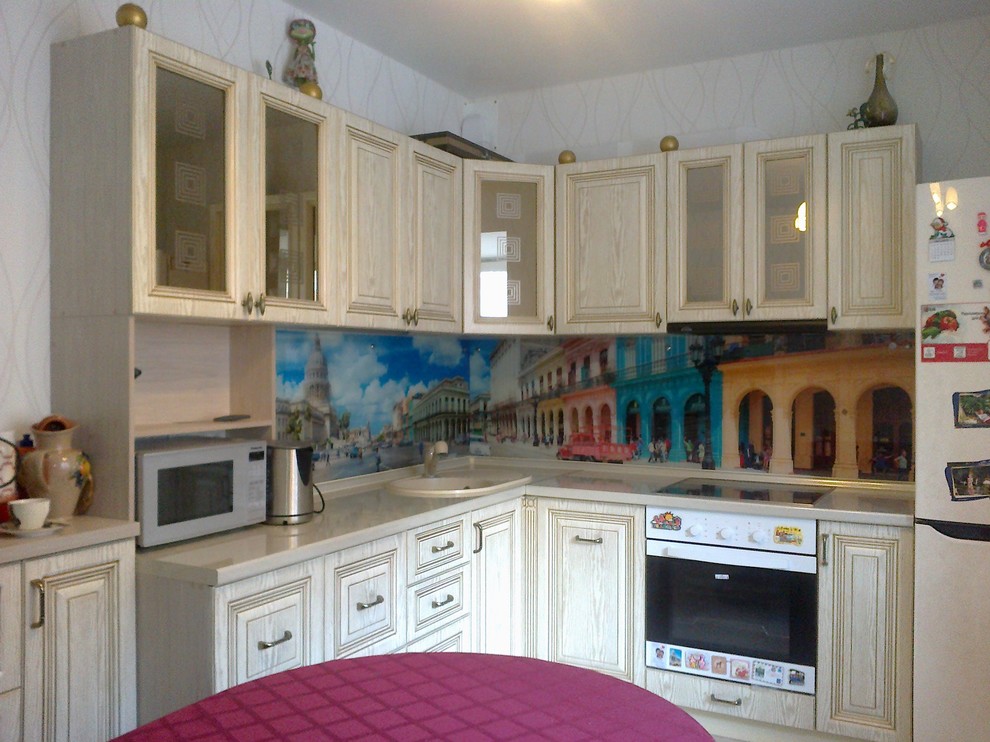 Кухня классика фартук фотопечать