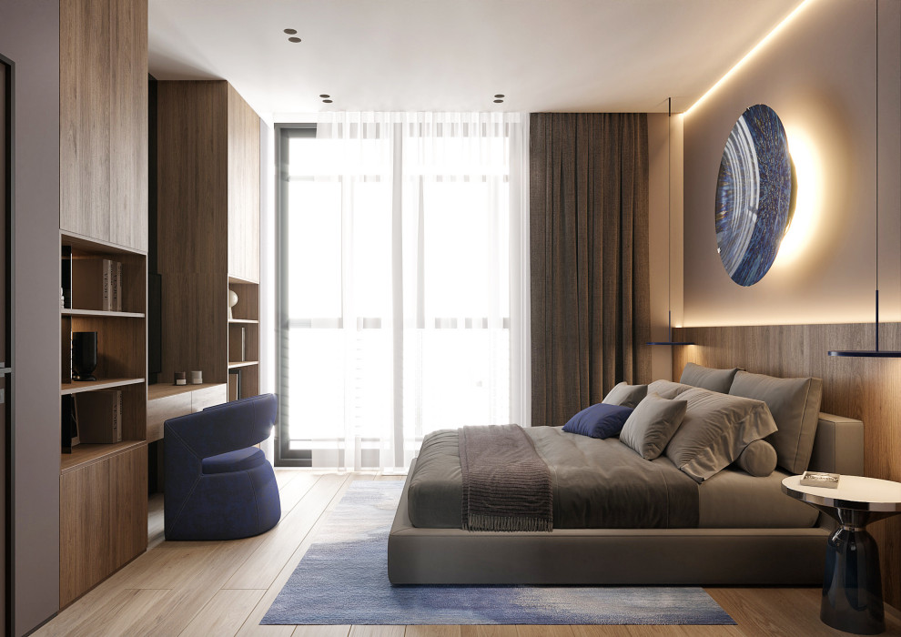 Спальня с цветом Электрик  Bedroom in Electic Colore