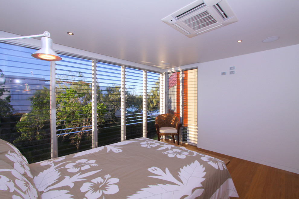 Photo of a tropical bedroom in Brisbane.
