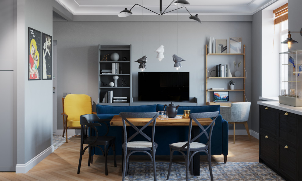 Квартира в сталинке (Кухня-гостиная)