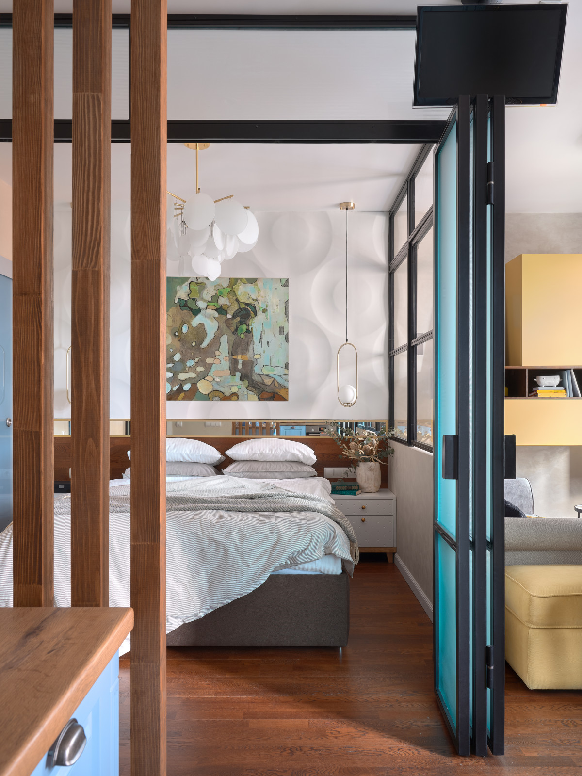 Уютная студия в Скандинавском стиле