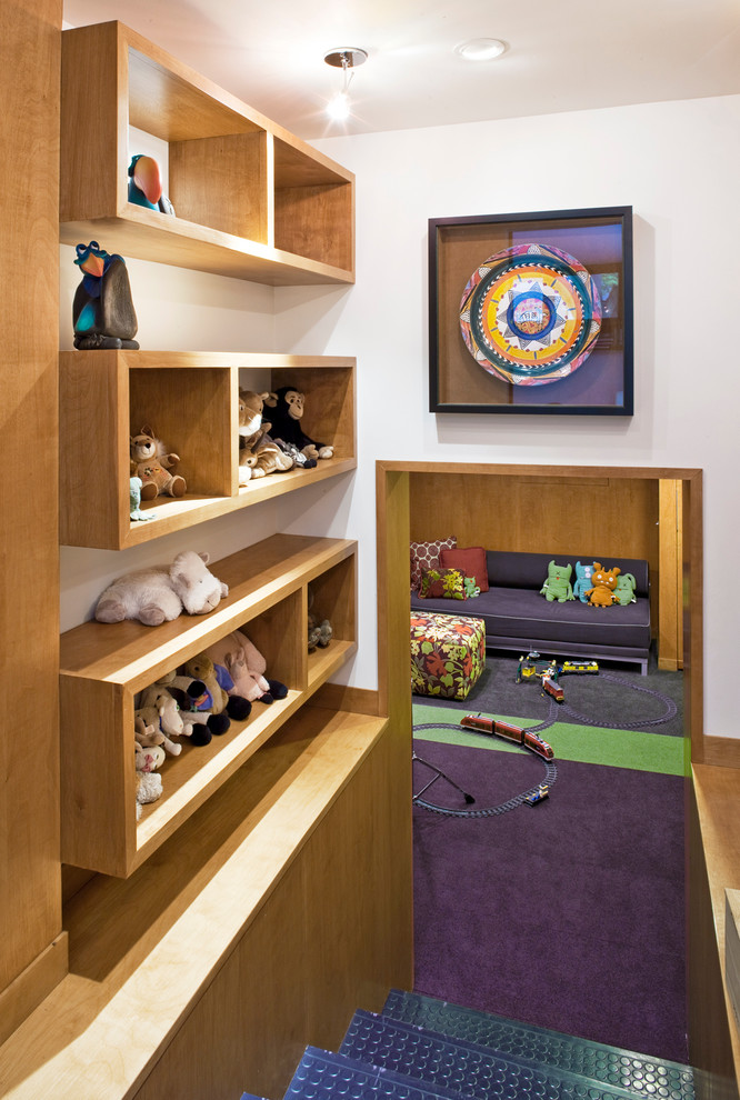 Contemporary kids' playroom in Omaha.
