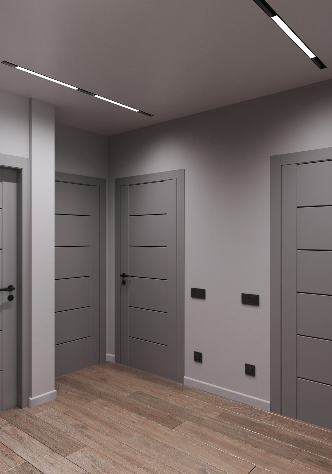 3-х комнатная квартира в одном стиле