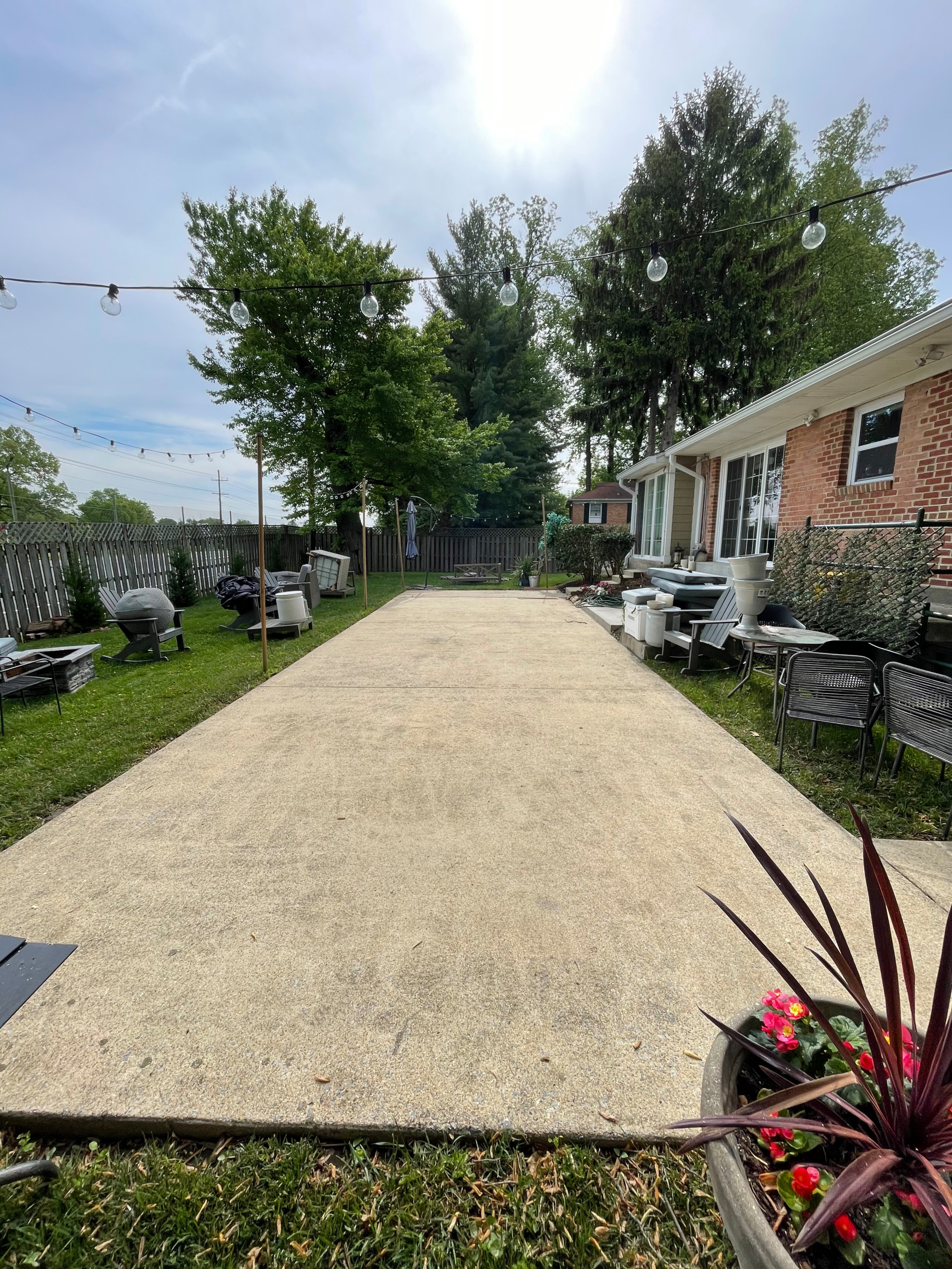 Patio powerwash