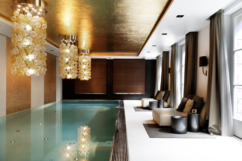 Inspiration for a contemporary pool.