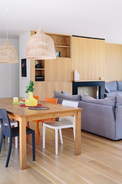 Bailey Beach House contemporaneo-sala-da-pranzo