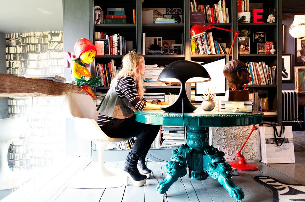 Inspiration for an eclectic home design remodel in London