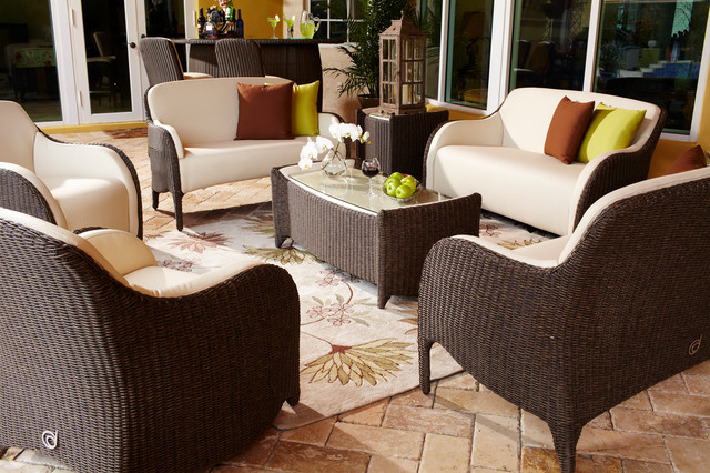 luxor outdoor living room set - traditional - patio - miami -el