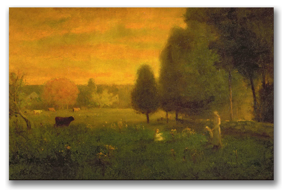 Sundown Brillance Canvas Art By George Inness Traditional Prints And Posters By Trademark Global