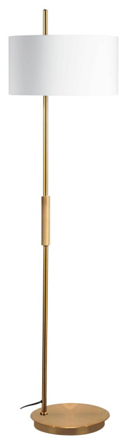 Dainolite FTG-622F Fitzgerald 62" Tall Buffet Floor Lamp - Aged Brass